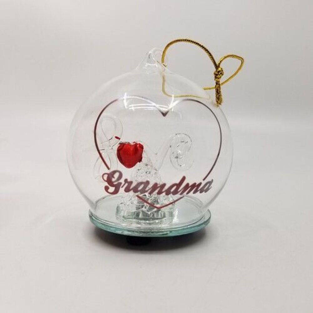 Fun Services Love Grandma Light-Up Ornament Holiday VDay Christmas 3.25" OPENBOX